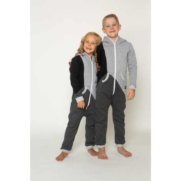 Sofa Killer tricolor unisex kids onesie Grey