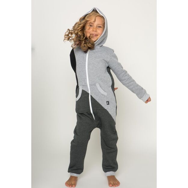 Sofa Killer tricolor unisex kids onesie Grey