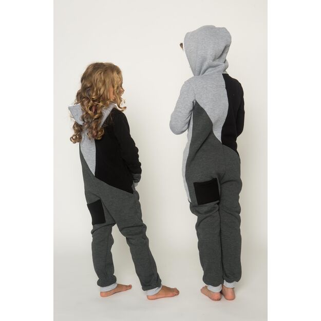 Sofa Killer tricolor unisex kids onesie Grey