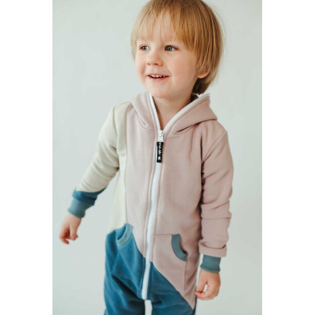 Sofa Killer tricolor unisex kids onesie Lagoon