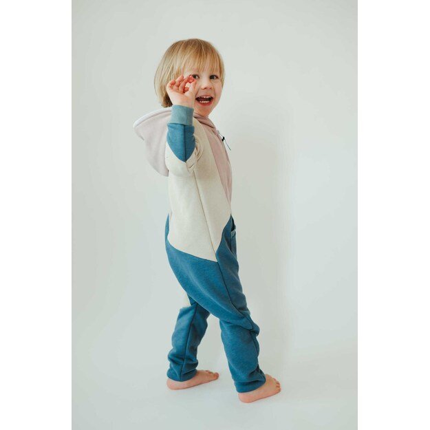 Sofa Killer tricolor unisex kids onesie Lagoon