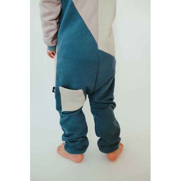 Sofa Killer tricolor unisex kids onesie Lagoon
