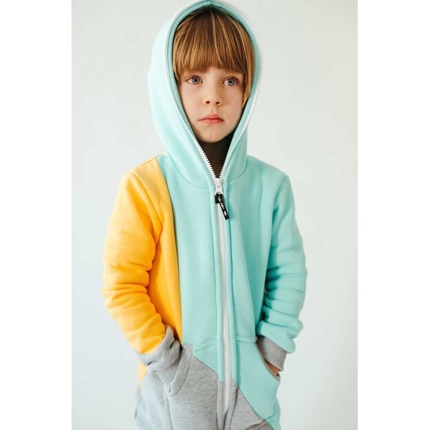 Sofa Killer tricolor unisex kids onesie Mint