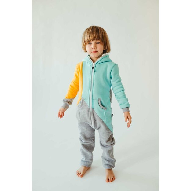 Sofa Killer tricolor unisex kids onesie Mint