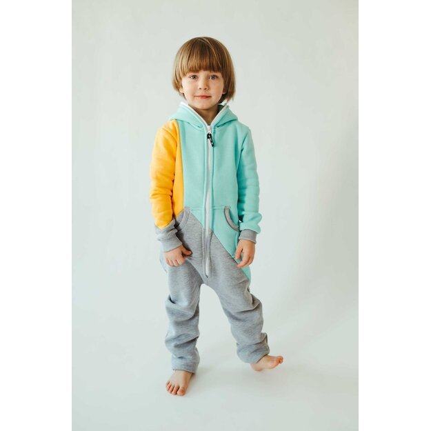 Sofa Killer tricolor unisex kids onesie Mint