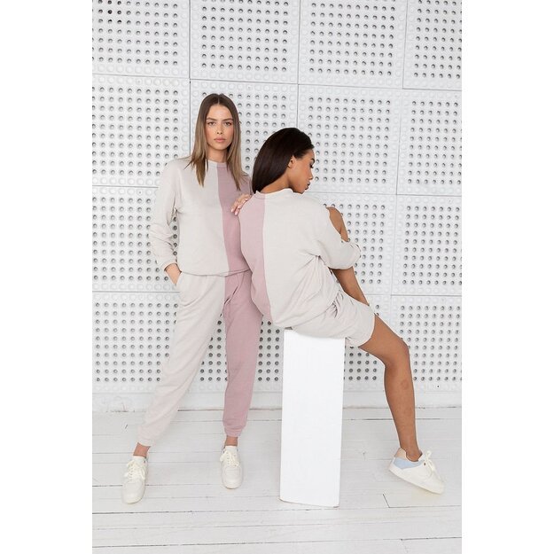 Sofa Killer two color women lounge wear with pants sand and Pink