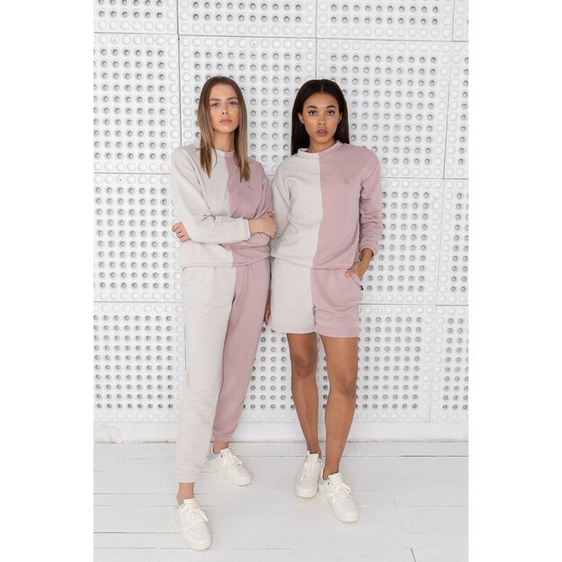 Sofa Killer two color women lounge wear with pants sand and Pink