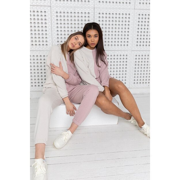 Sofa Killer two color women lounge wear with pants sand and Pink