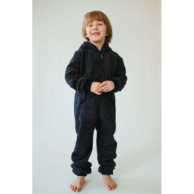 Sofa Killer unisex kids dark blue bamboo onesie