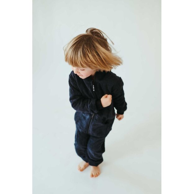 Sofa Killer unisex kids dark blue bamboo onesie