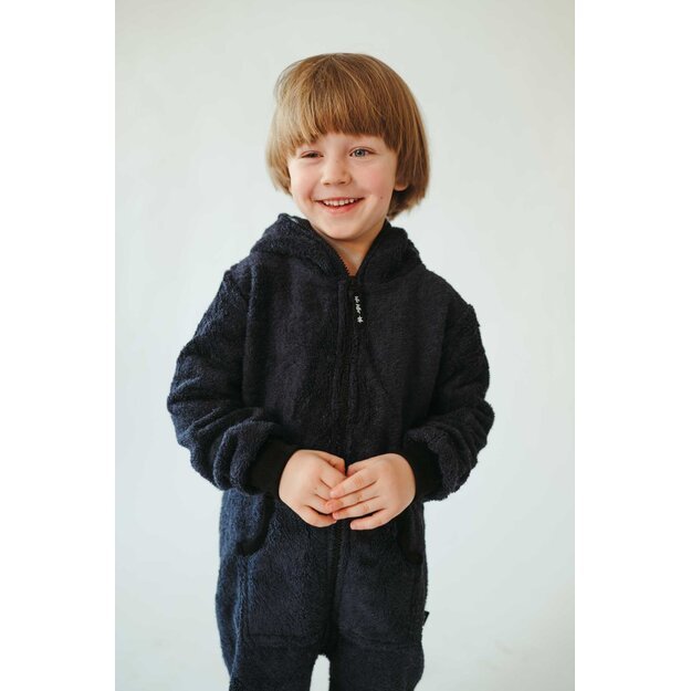 Sofa Killer unisex kids dark blue bamboo onesie