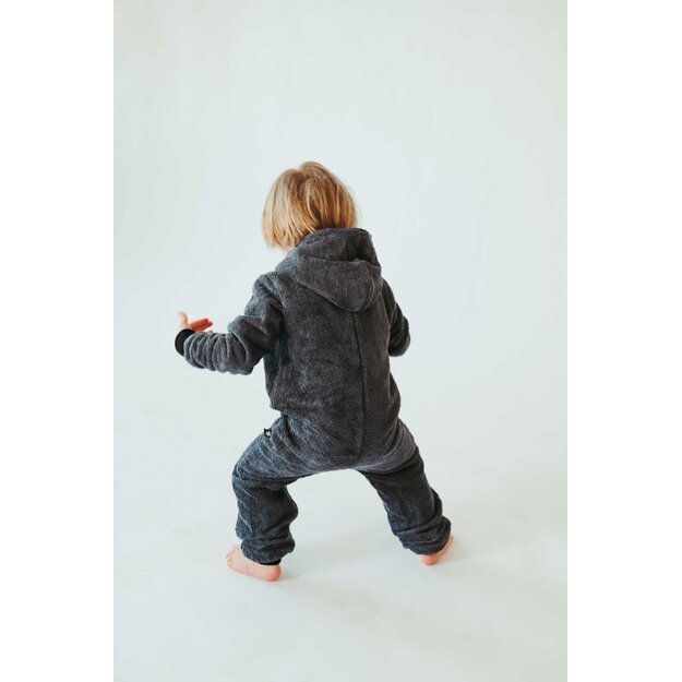 Sofa Killer unisex kids dark grey bamboo onesie