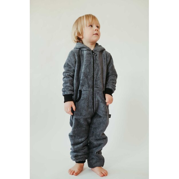 Sofa Killer unisex kids dark grey bamboo onesie