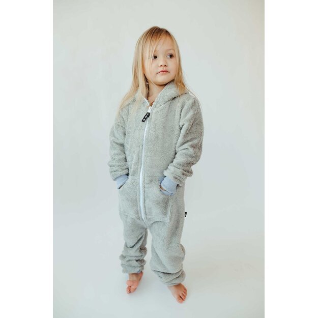 Sofa Killer unisex kids light grey bamboo onesie