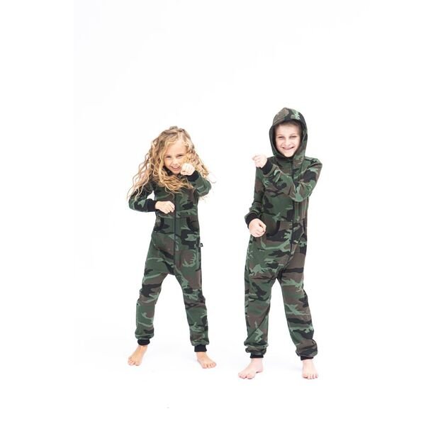 Sofa Killer unisex kids onesie with camouflage pattern CAMO