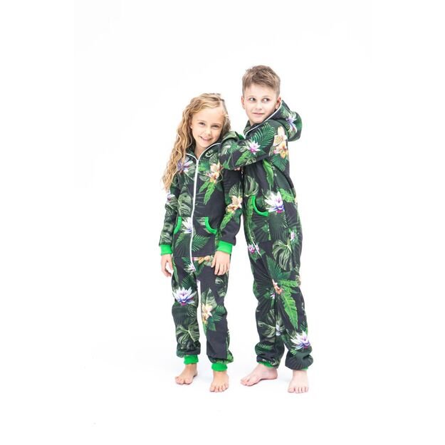 Sofa Killer unisex kids onesie with florals prints Tropical