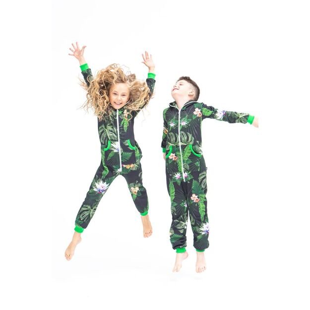 Sofa Killer unisex kids onesie with florals prints Tropical