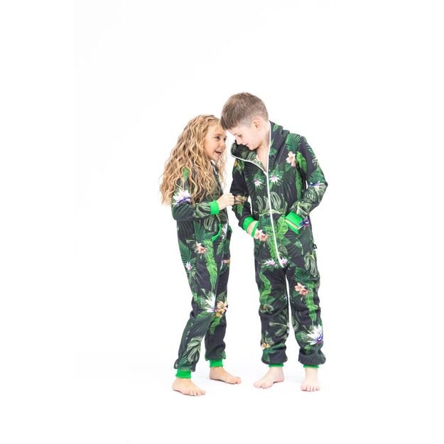 Sofa Killer unisex kids onesie with florals prints Tropical