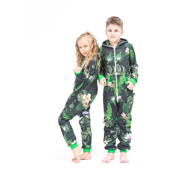 Sofa Killer unisex kids onesie with florals prints Tropical