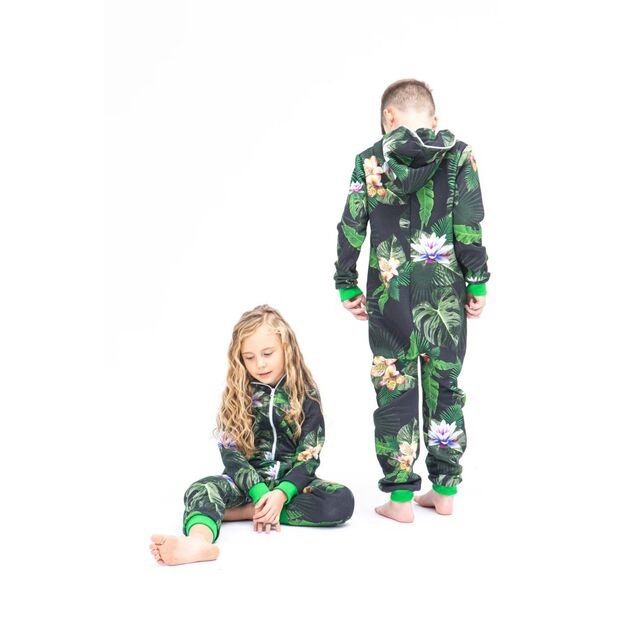 Sofa Killer unisex kids onesie with florals prints Tropical