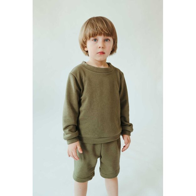 Sofa Killer unisex kids shorts Olive