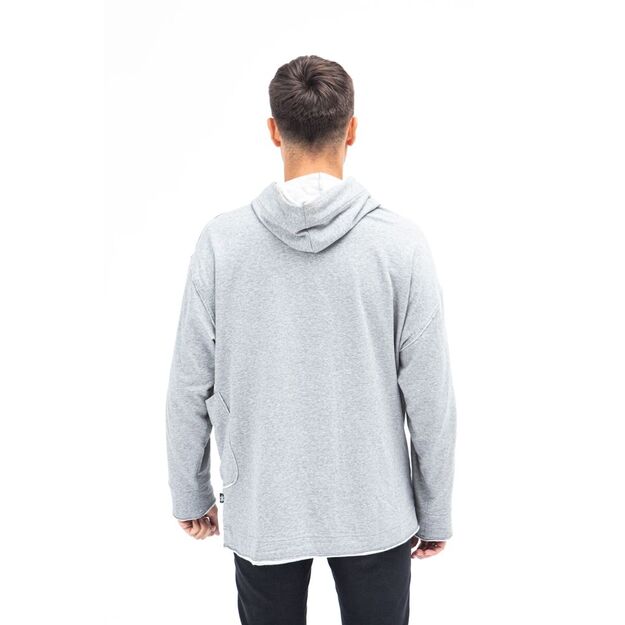 Sofa Killer warm light grey men long hoodie with white SK logo