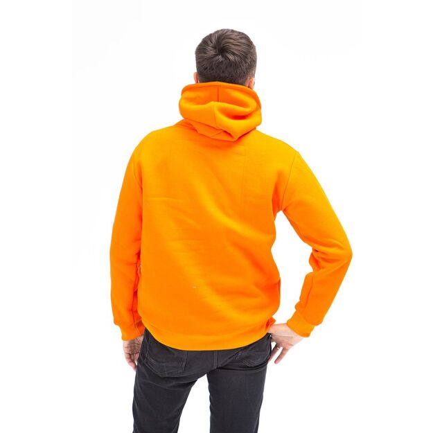 Sofa Killer warm orange men hoodie with white SK logo