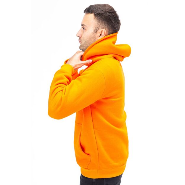 Sofa Killer warm orange men hoodie with white SK logo