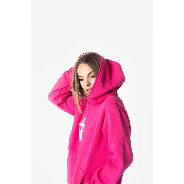 Sofa Killer warm pink women hoodie with white SK logo