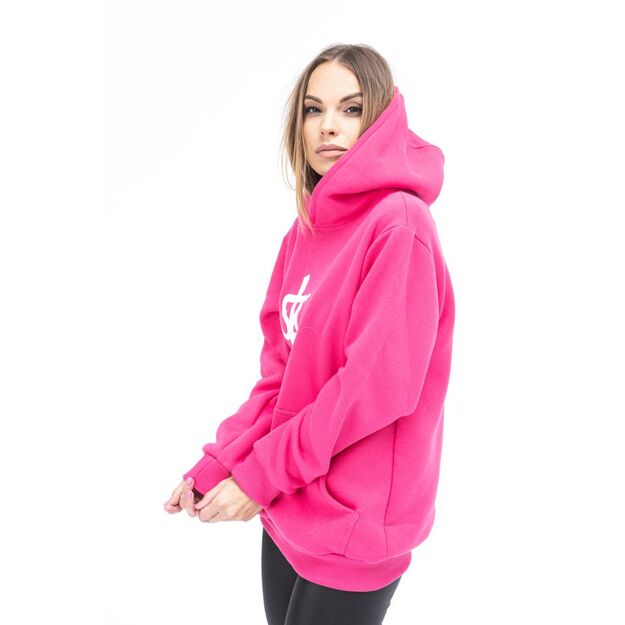 Sofa Killer warm pink women hoodie with white SK logo