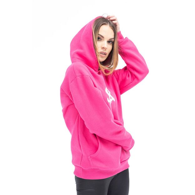 Sofa Killer warm pink women hoodie with white SK logo