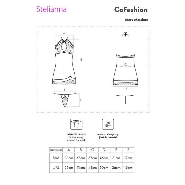  Stelianna t-shirt night with strings Cofashion