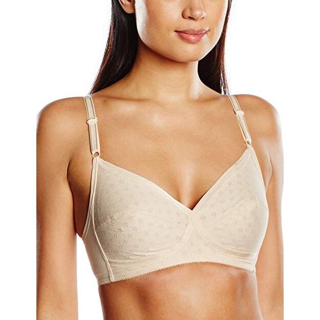 Triumph body color cotton bra Elasti Cross Nature N