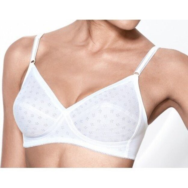 Triumph white cotton bra Elasti Cross Nature N